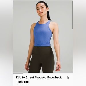 Lululemon ebb to street tank sz 8